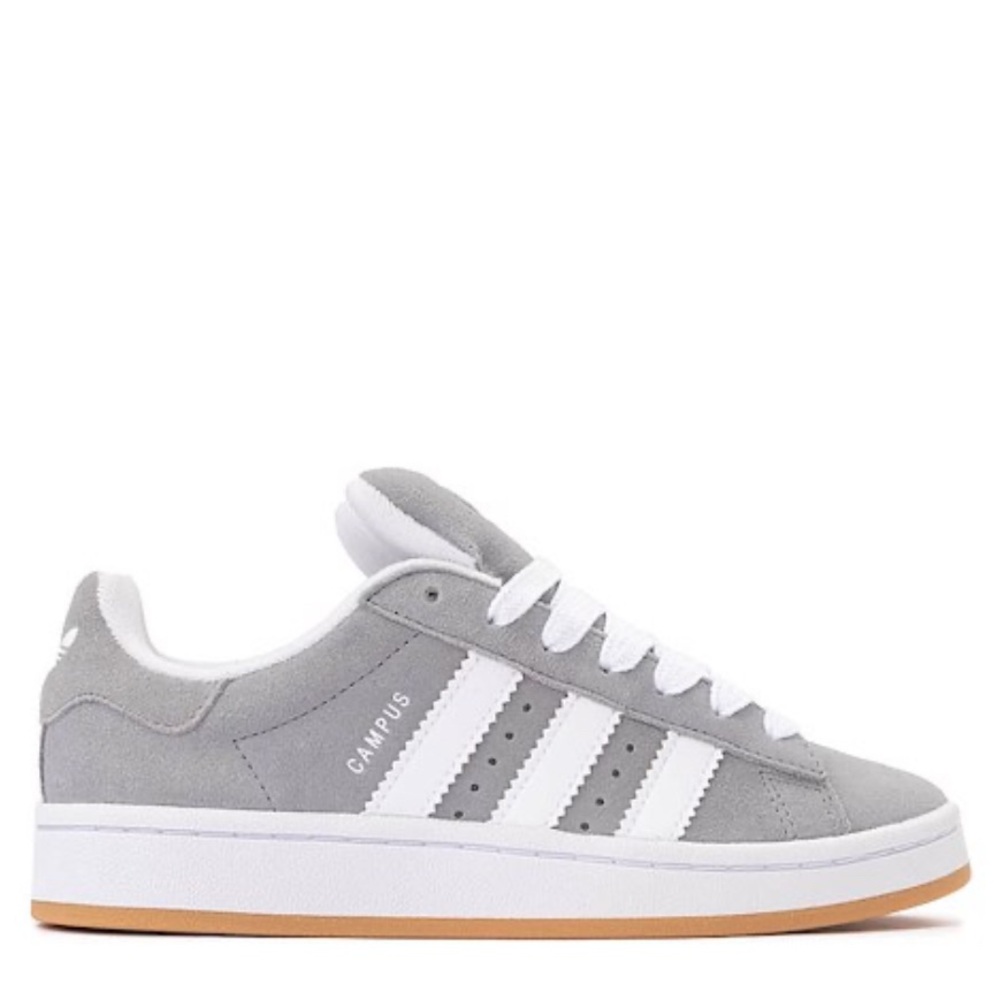 Adidas Campus Gray and White Sneakers